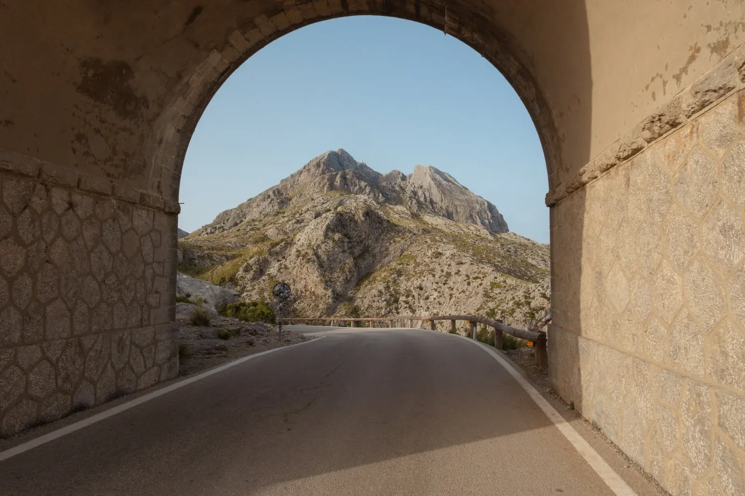 The famous bridge on Sa Calobra
