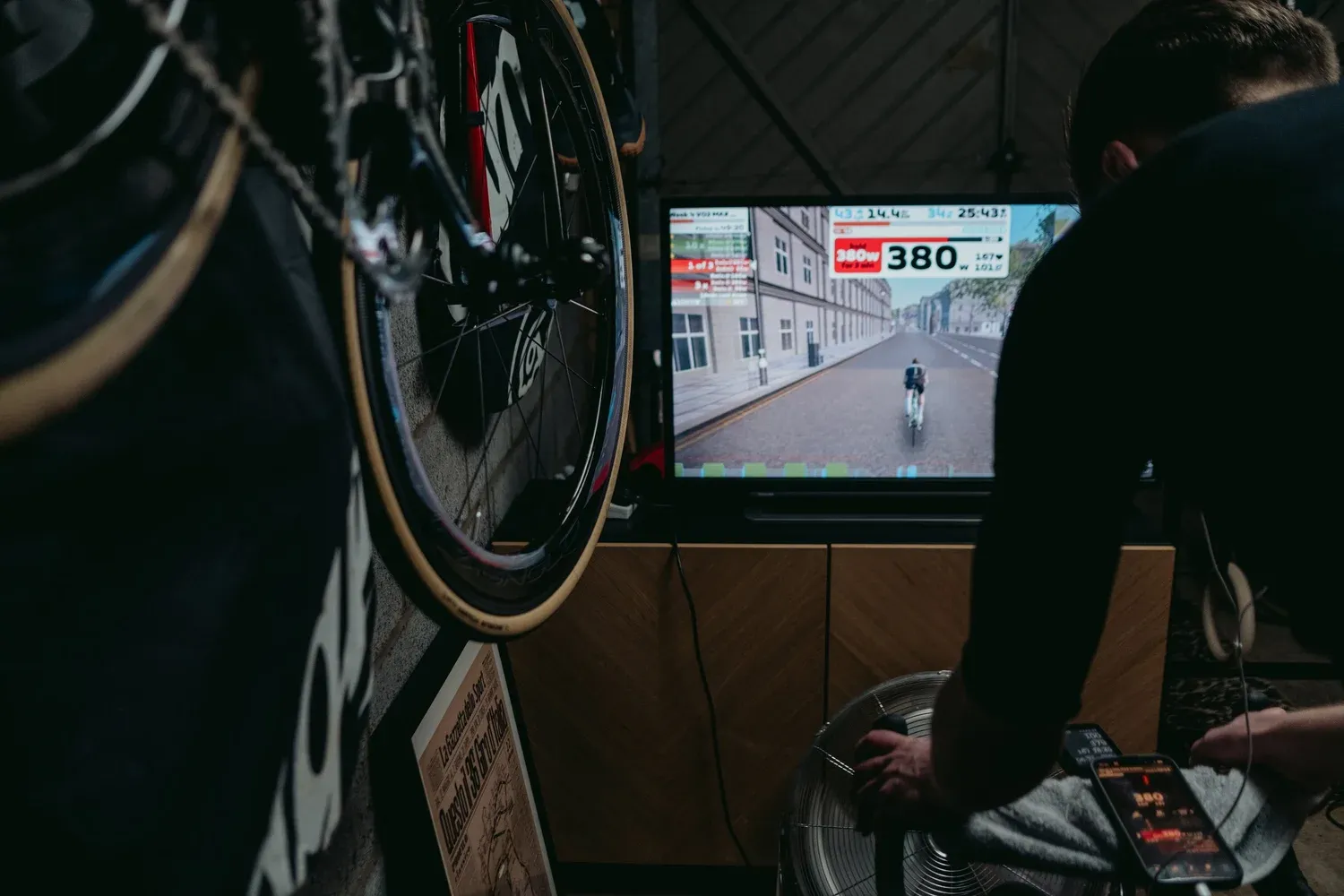 Zwift training sessions in preparation for Sa Calobra