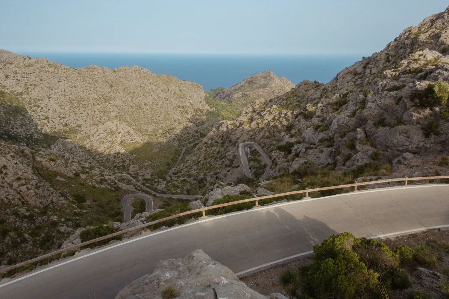 Sa Calobra serpentine road from above, Mallorca