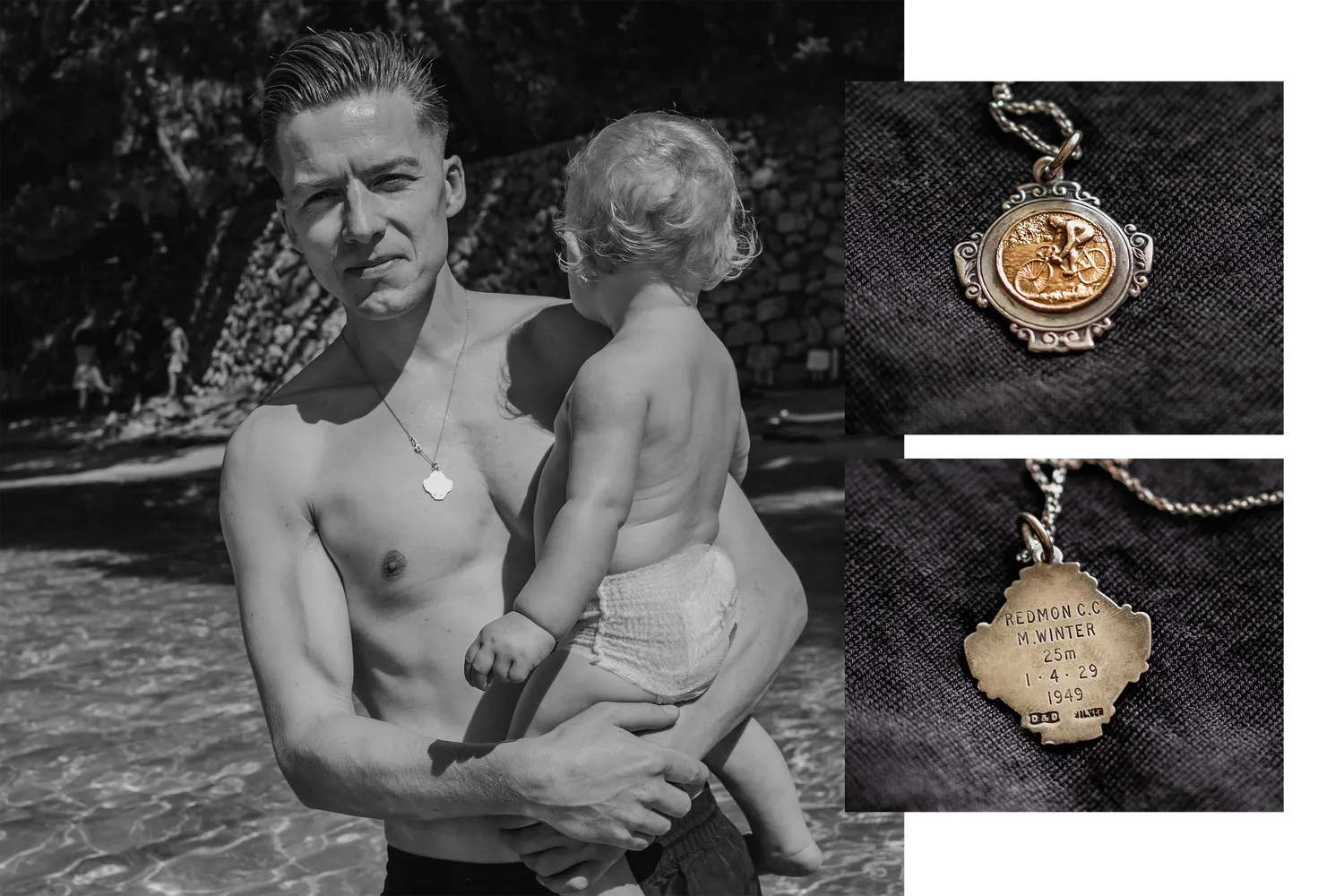My grandad's 1949 TT medal -- worn on every hillclimb