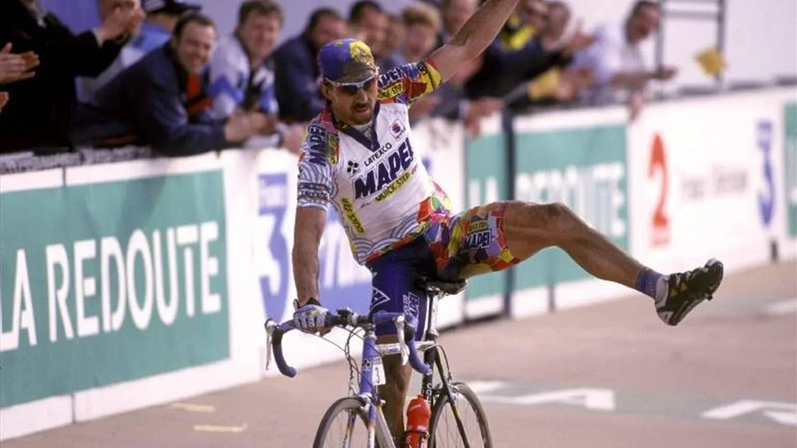 Museeuw won Roubaix in 2000, just two years after his almost career ending leg injury.