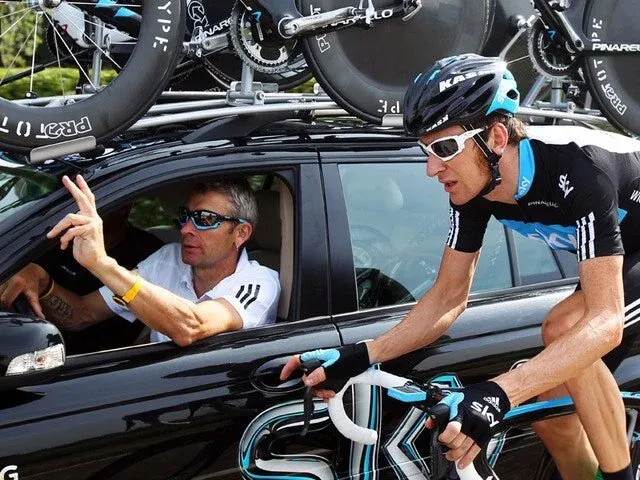 Sean Yates and Bradley Wiggins